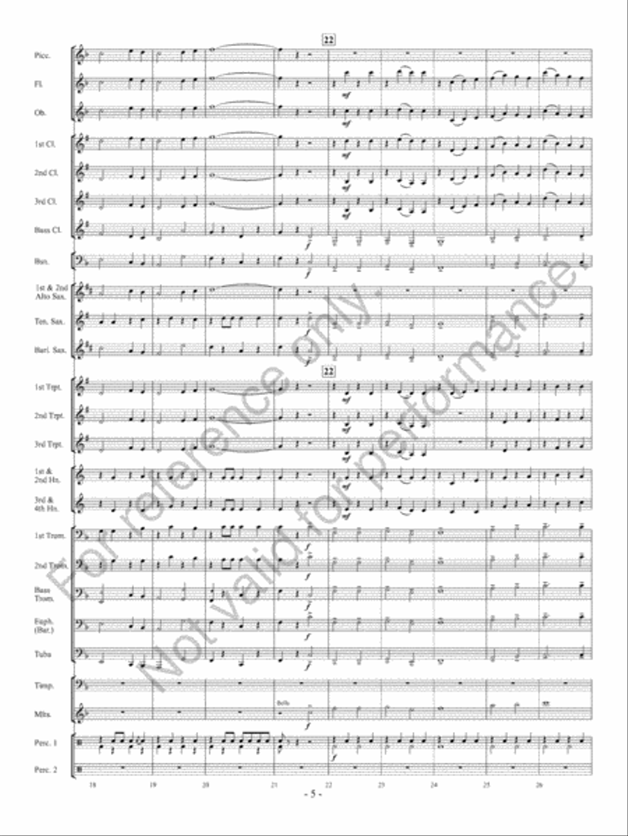Yorkshire Folk Song Suite Concert Band scores gallery preview page 6
