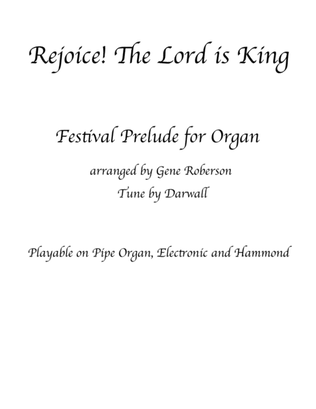 Book cover for Rejoice! The Lord is King ORGAN SOLO