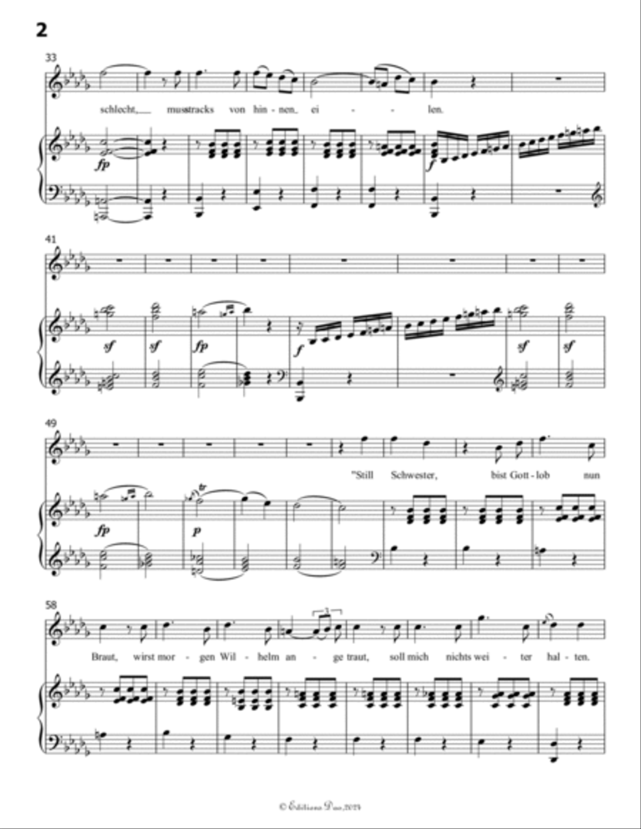 Der Liedler, by Schubert, Op.38(D.209), in b flat minor Voice scores gallery preview page 4