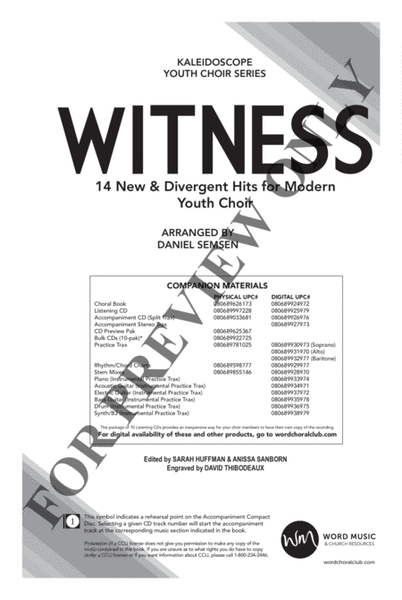Witness - Choral Book