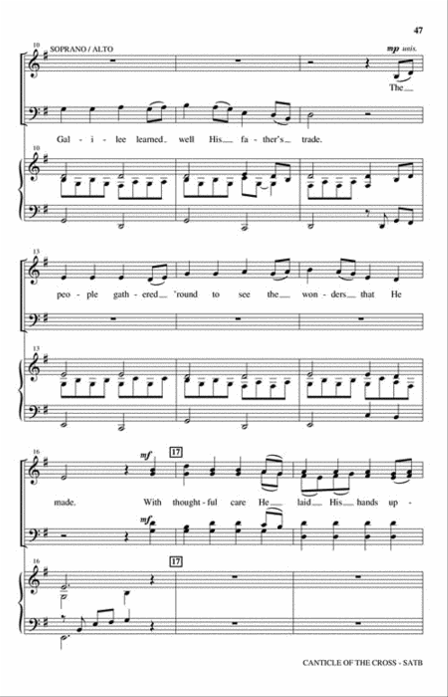 Canticle of the Cross Choir scores gallery preview page 7