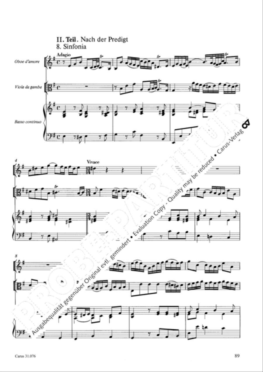 The heavens are telling the Father's glory (Die Himmel erzahlen die Ehre Gottes) 4-Part scores gallery preview page 90