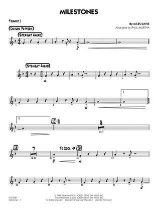 Milestones (arr. Paul Murtha) - Trumpet 1