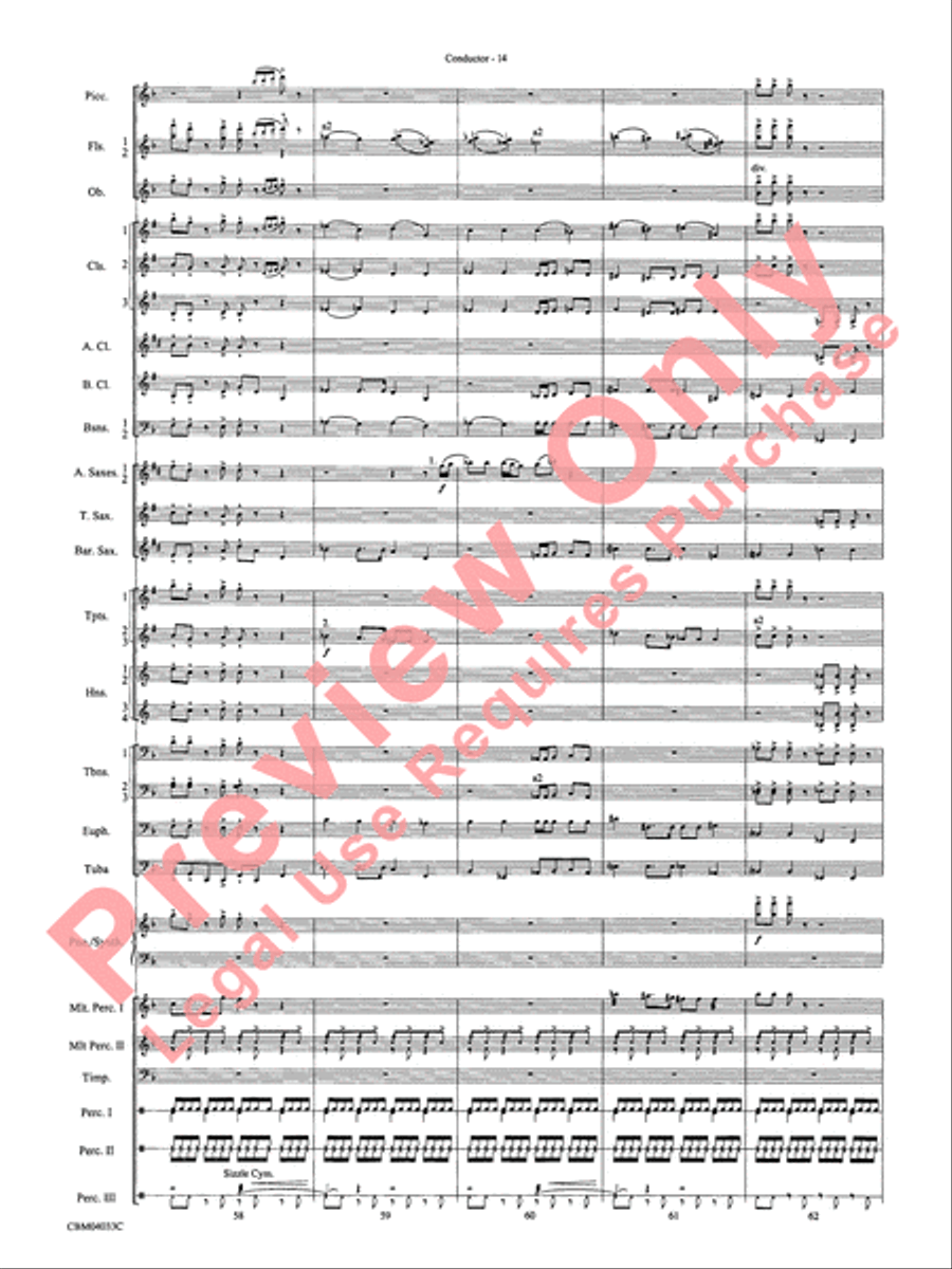 The Polar Express, Concert Suite from Concert Band scores gallery preview page 16
