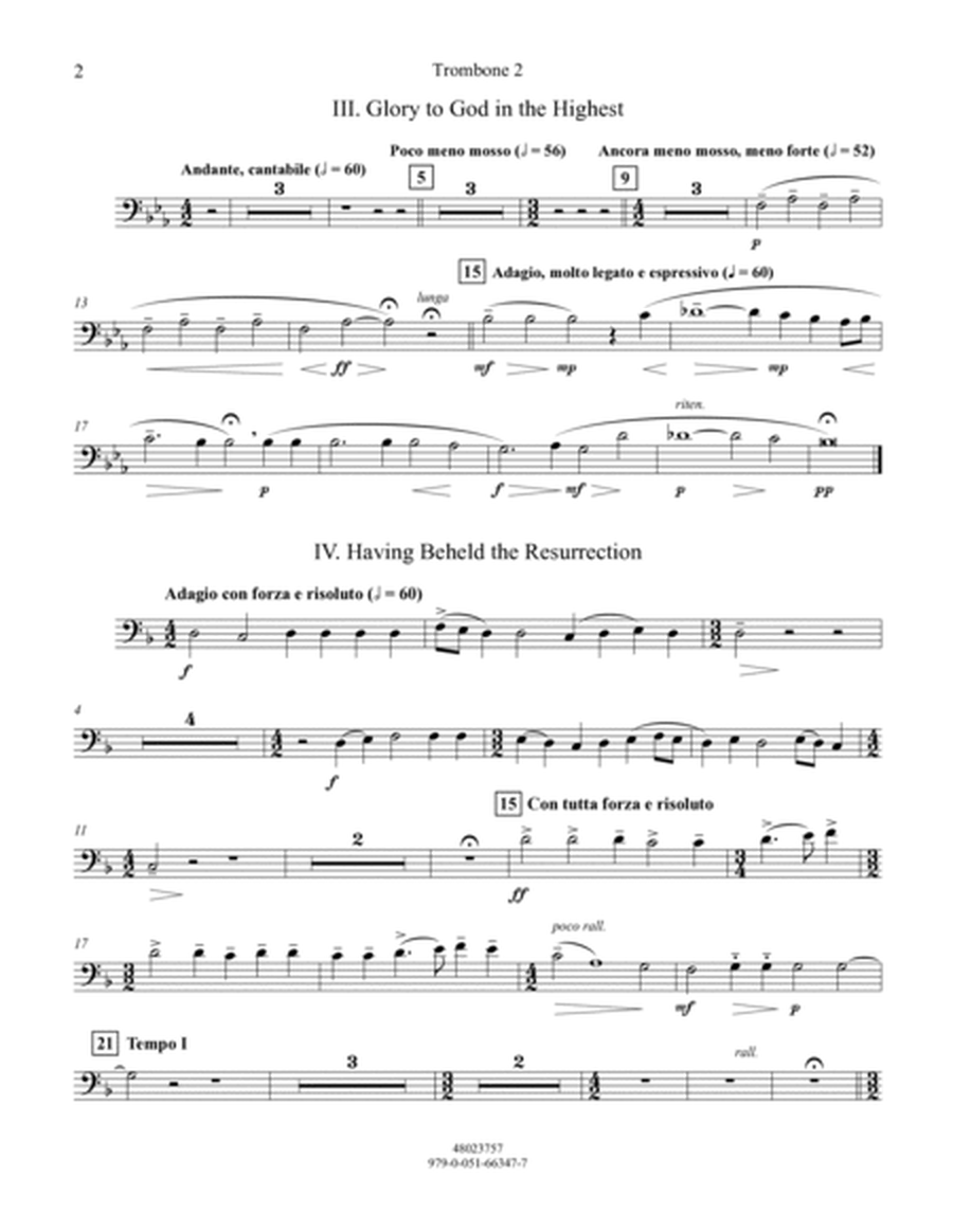 Suite from All-Night Vigil (Vespers) - Trombone 2