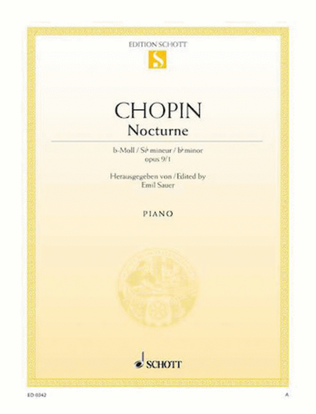 Book cover for Nocturne in B-flat Minor, Op. 9, No. 1