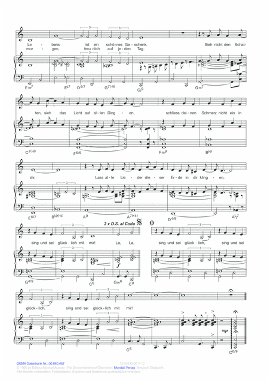 Tristeza Tristeza Piano, Vocal, Guitar scores gallery preview page 3