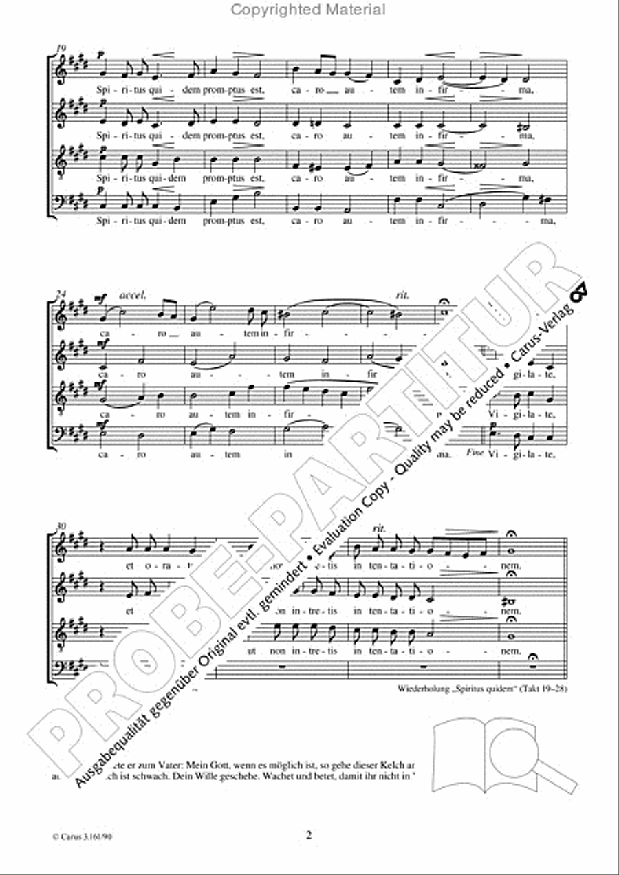 In monte Oliveti In monte Oliveti 4-Part scores gallery preview page 3