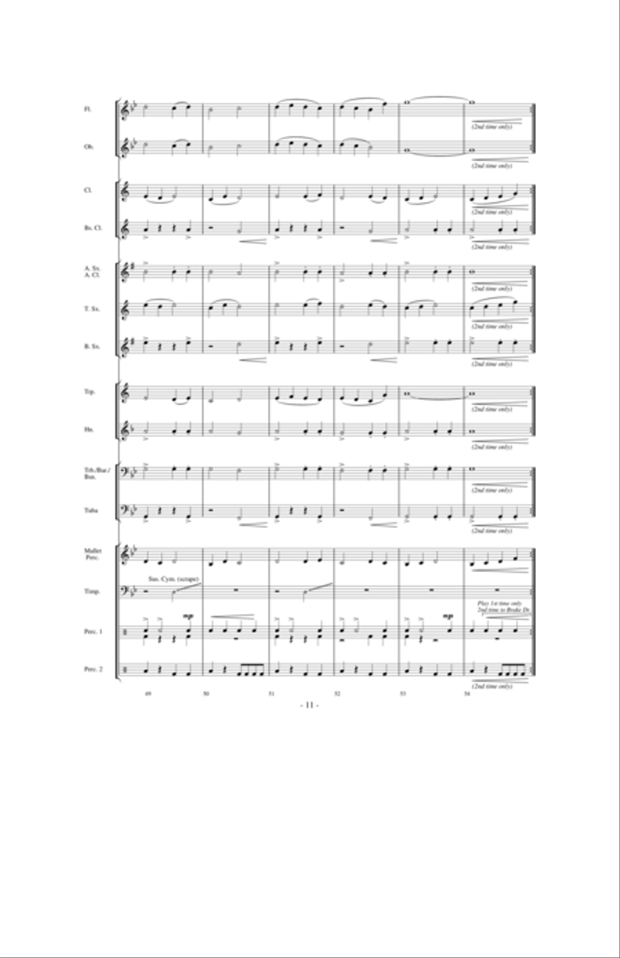 The Sword of Kings The Sword of Kings Concert Band scores gallery preview page 10