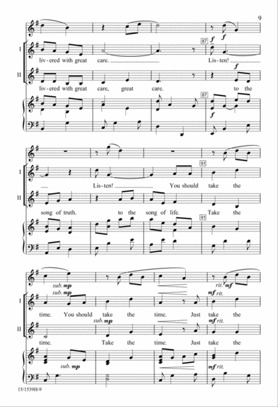 Listen 2-Part scores gallery preview page 9