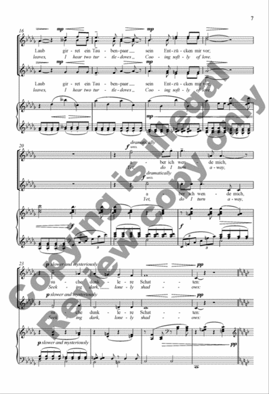 Die Mainacht (The May Night) SSAA scores gallery preview page 7