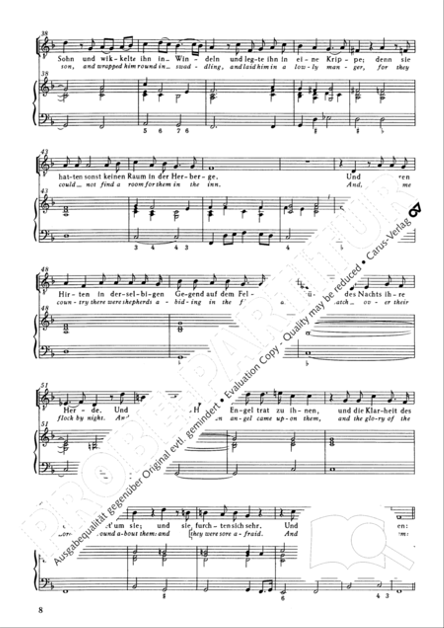 Christmas History (Weihnachts-Historie, SWV 435) Score scores gallery preview page 9