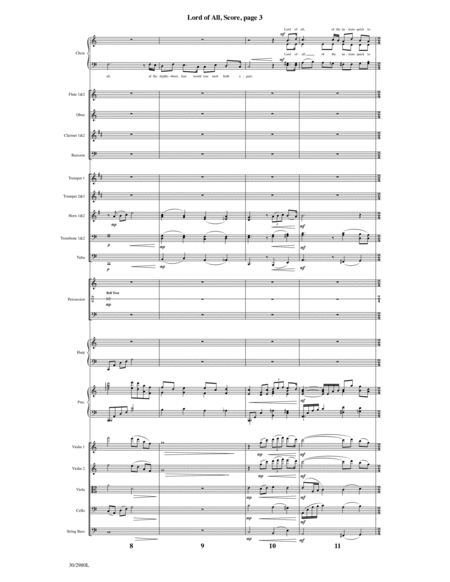 Lord of All - Orchestral Score and CD with Printable Parts