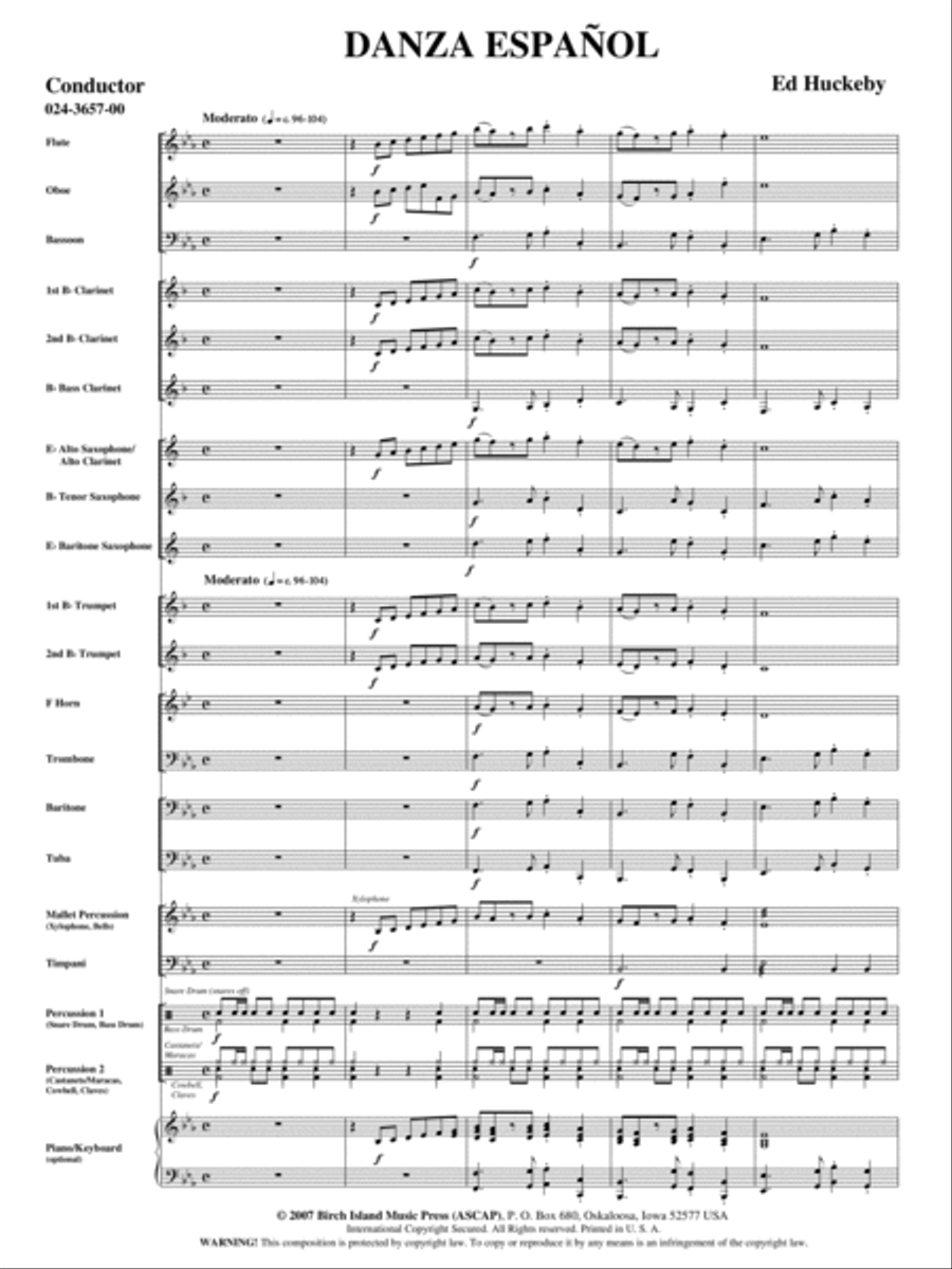 Danza Espanol Concert Band scores gallery preview page 2