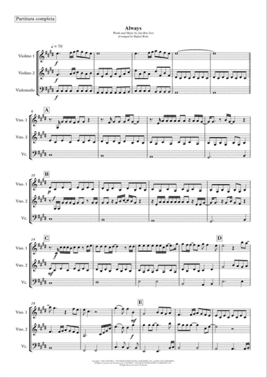 Always String Trio scores gallery preview page 1