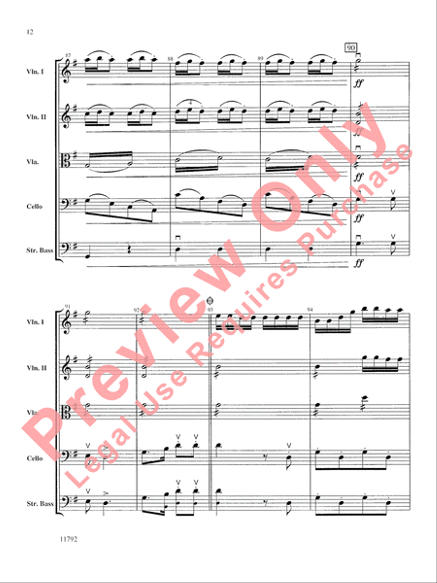 Symphony No. 9 String Orchestra scores gallery preview page 13