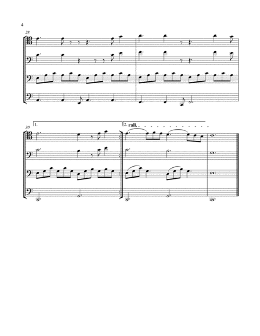 Hallelujah Cello scores gallery preview page 4