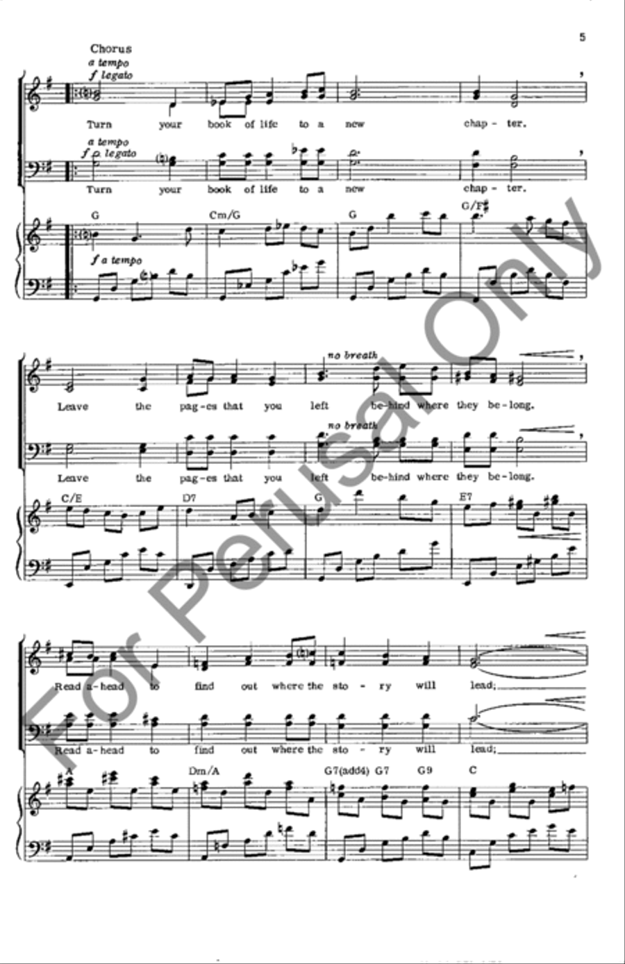Your Book Of Life Your Book Of Life 4-Part scores gallery preview page 5
