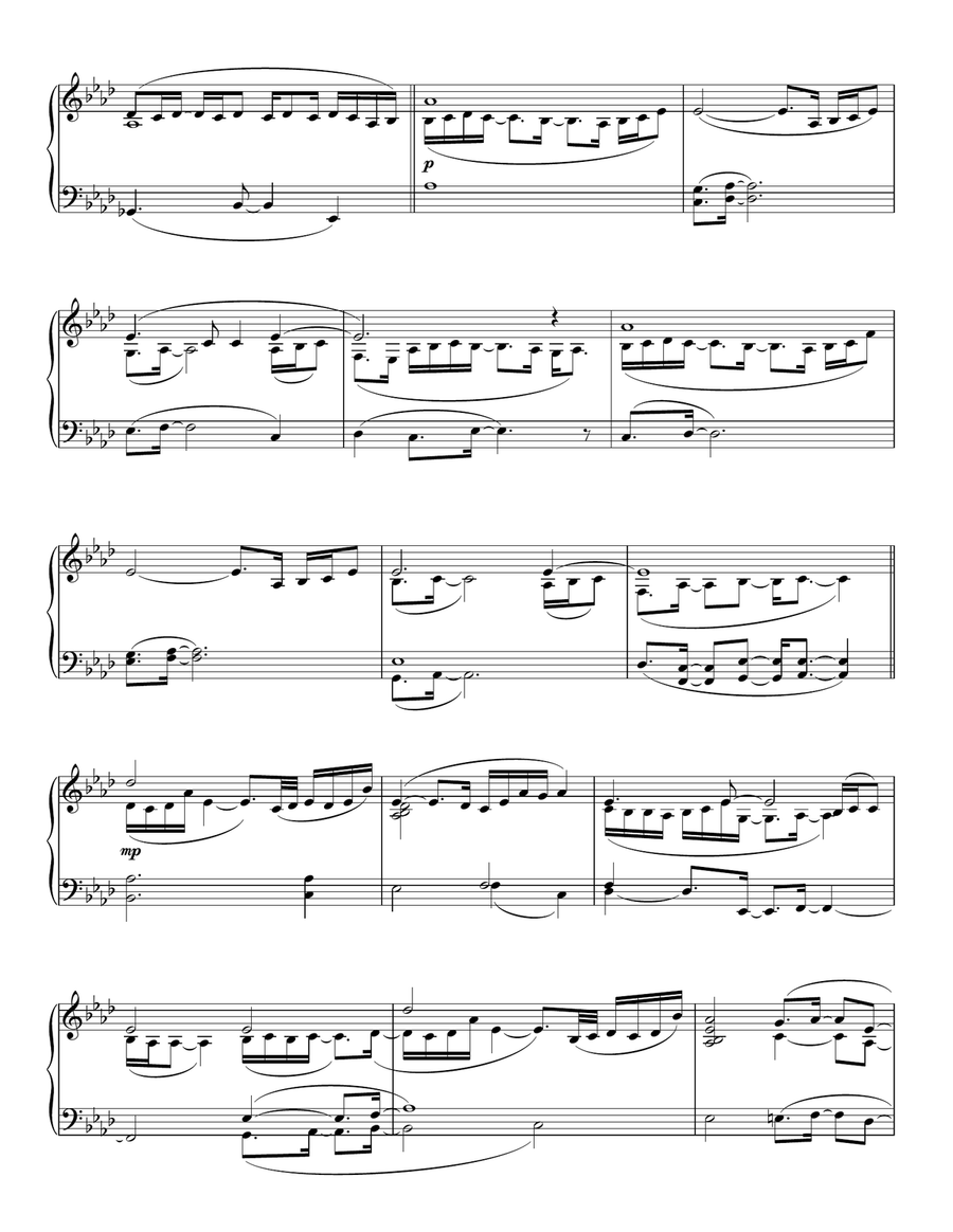 Coming Home Piano Solo scores gallery preview page 2