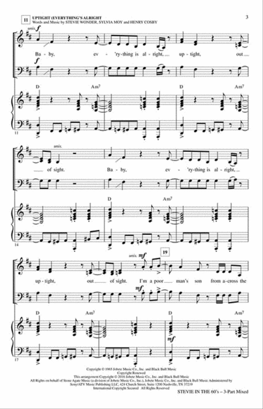Stevie in the 60s 3-Part scores gallery preview page 3