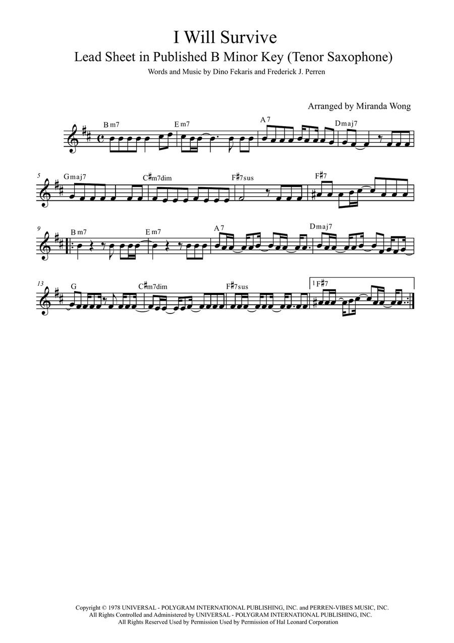 I Will Survive Small Ensemble scores gallery preview page 2