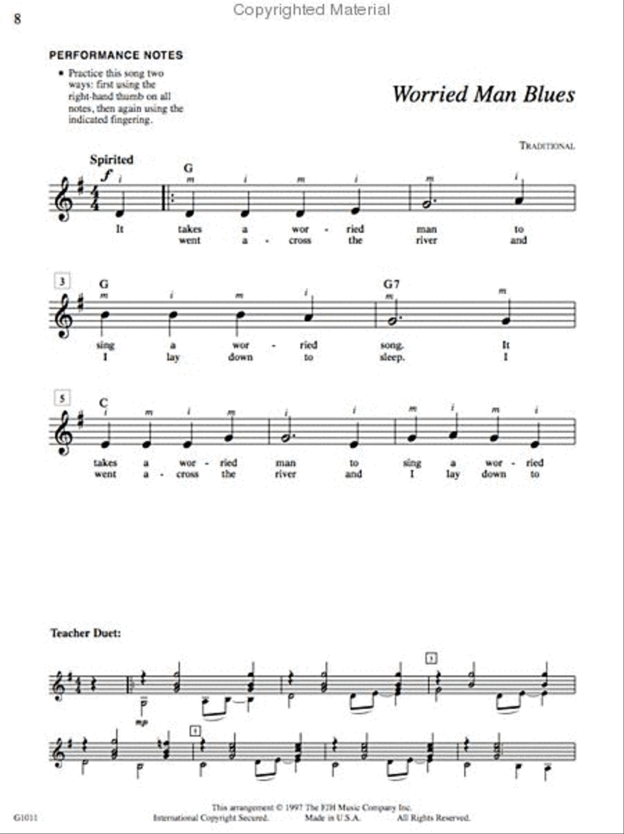 GuitarTime Popular Folk, Level 1, Classical Style Acoustic Guitar scores gallery preview page 2