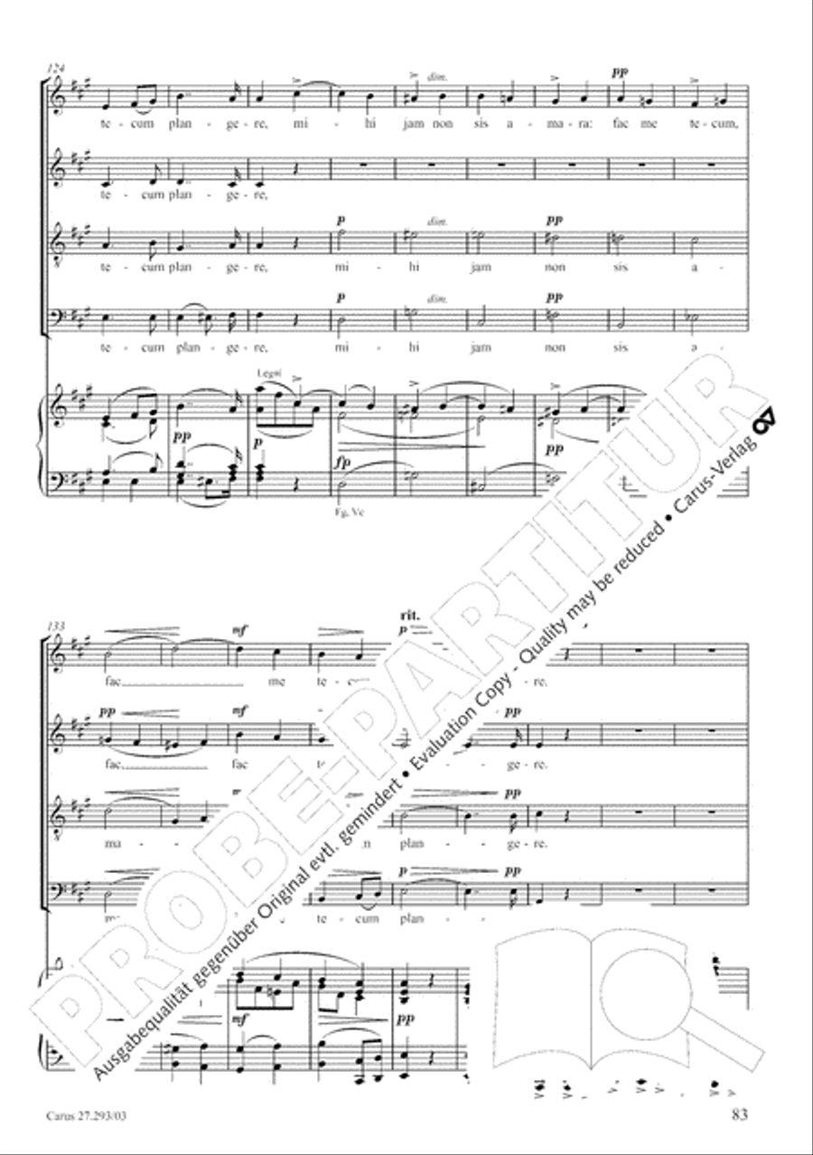 Stabat mater 4-Part scores gallery preview page 90
