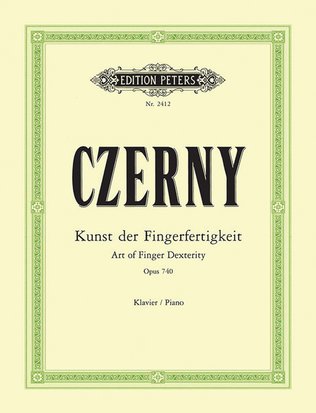 Book cover for The Art of Finger Dexterity Op. 740 (699) for Piano