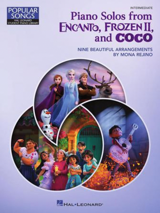 Book cover for Piano Solos from Encanto, Frozen II, and Coco