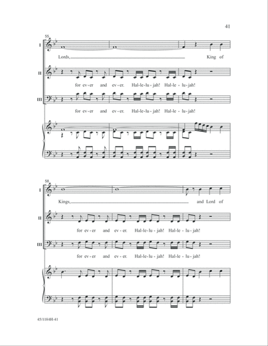 Messiah Messiah 3-Part scores gallery preview page 41