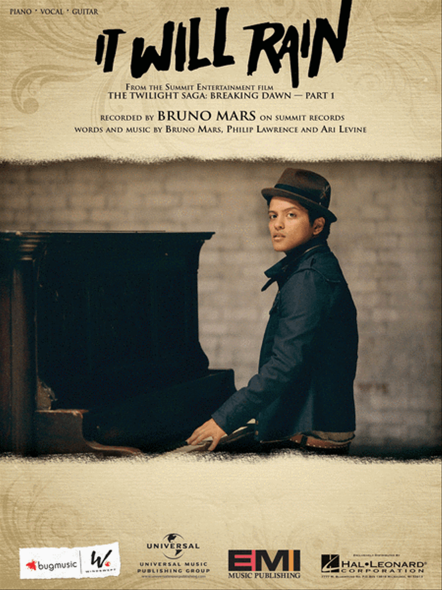 It Will Rain Piano, Vocal, Guitar scores gallery preview page 1