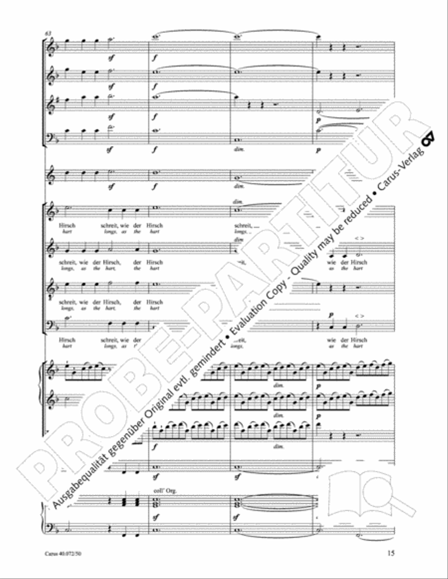 Psalm 42 4-Part scores gallery preview page 20