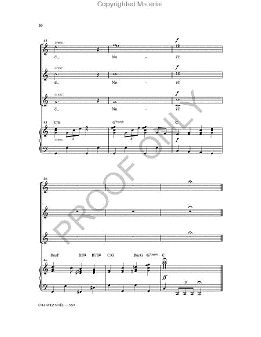 Chantez Noel SSA scores gallery preview page 10