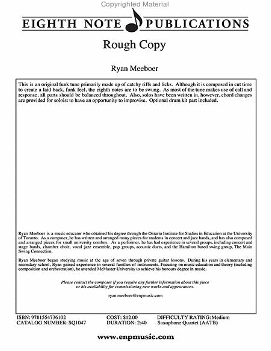 Rough Copy Rough Copy Small Ensemble scores gallery preview page 2