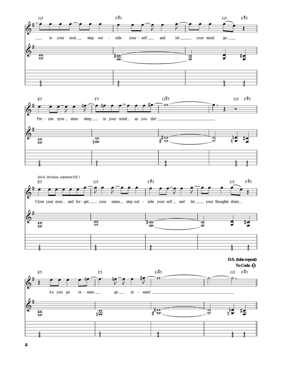 Seasons In The Abyss Seasons In The Abyss Electric Guitar scores gallery preview page 4