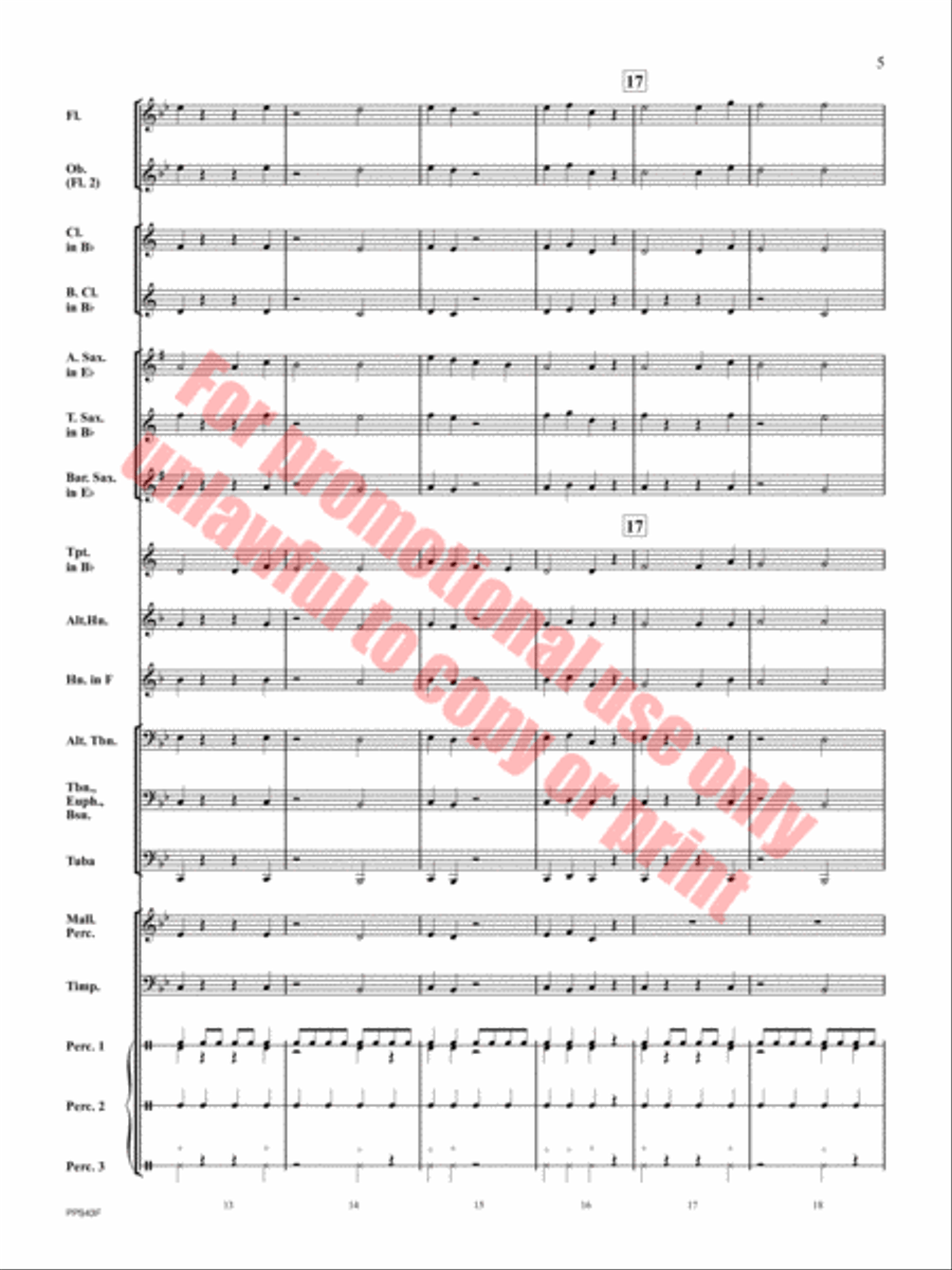False Start False Start Concert Band scores gallery preview page 6