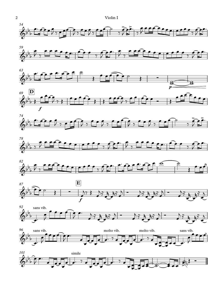 Eye Of The Tiger String Quartet scores gallery preview page 2