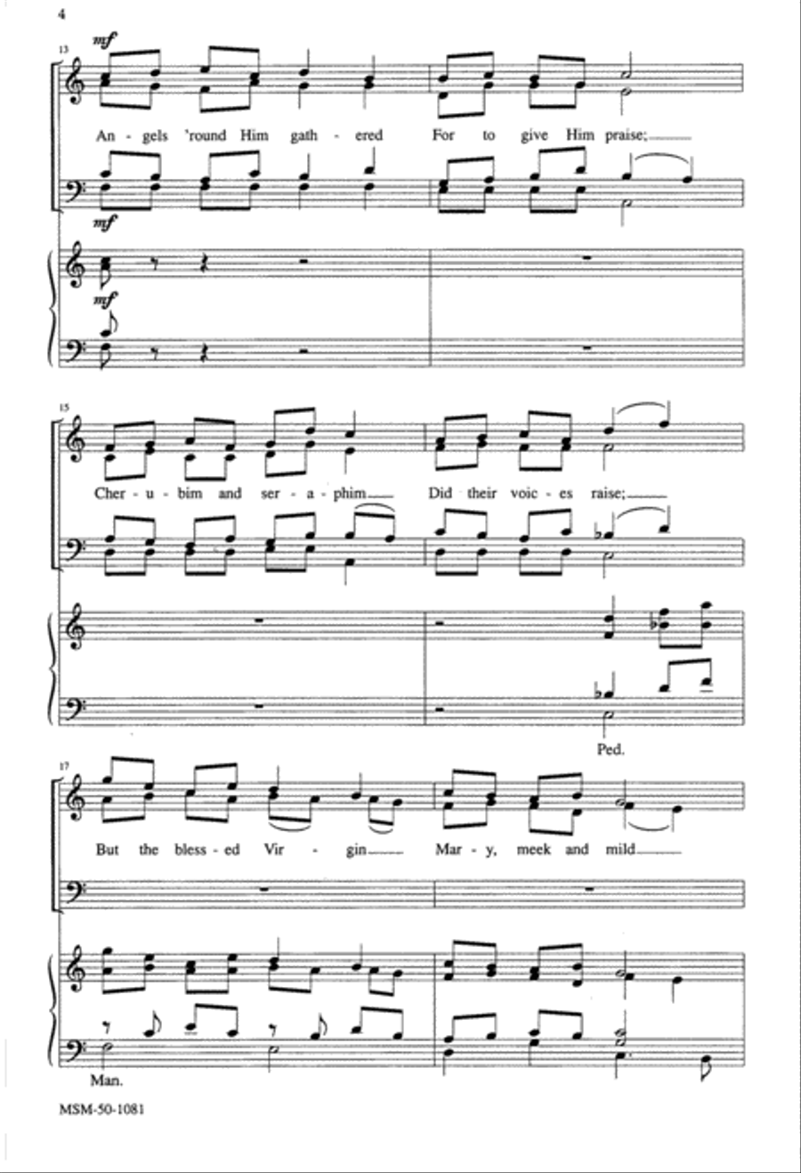 Winter's Night Carol 4-Part scores gallery preview page 3