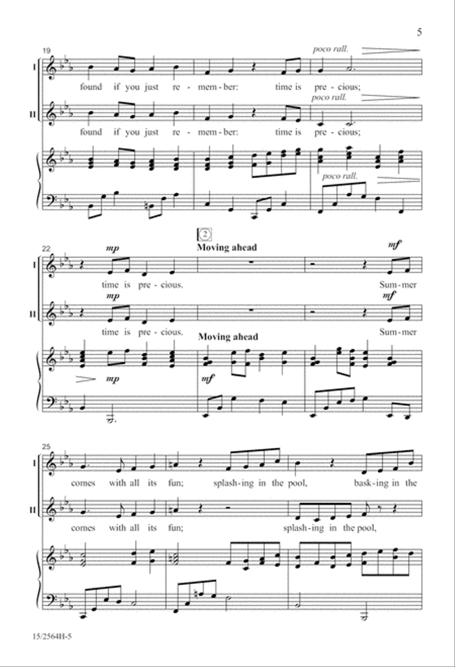 Time Is Precious 2-Part scores gallery preview page 6