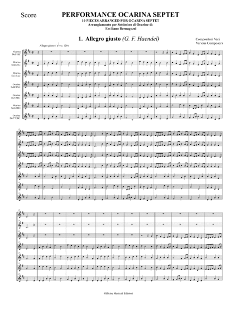 Performance Ocarina Septet Small Ensemble scores gallery preview page 3