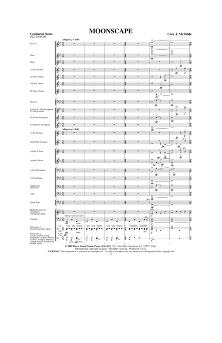 Moonscape Concert Band scores gallery preview page 2