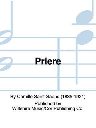 Book cover for Priere