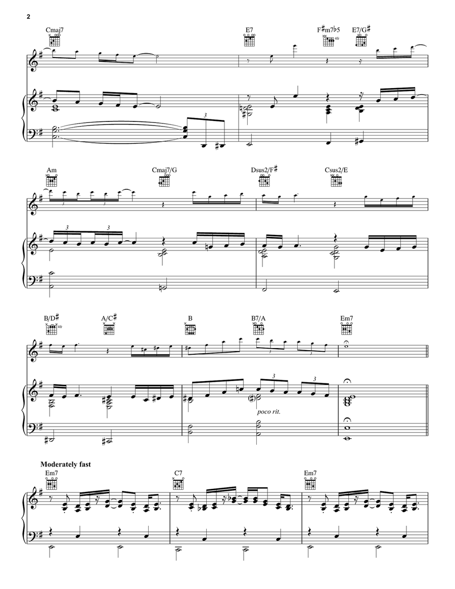 The Stranger The Stranger Piano, Vocal, Guitar scores gallery preview page 2