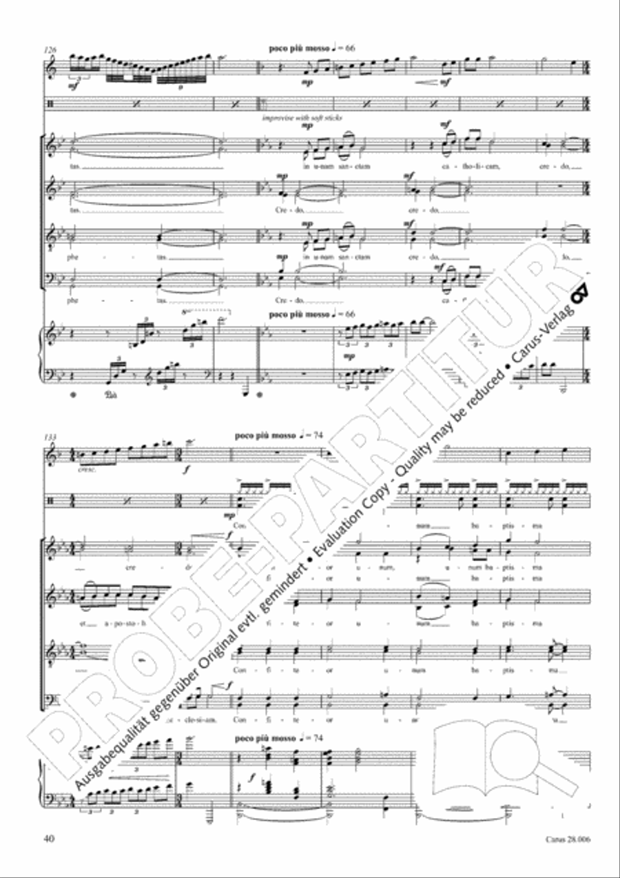 Pastoral Mass 4-Part scores gallery preview page 41