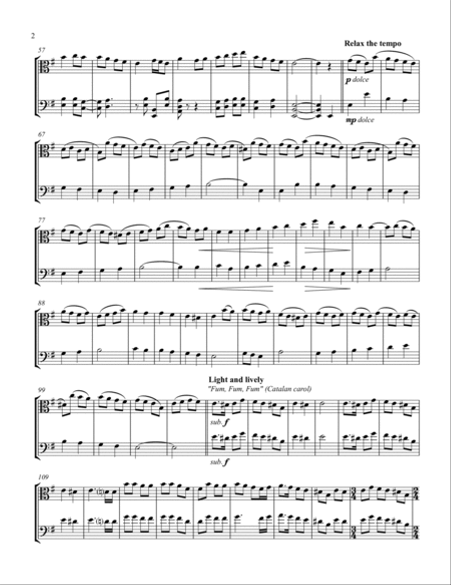 God Rest Ye Merry Gentlemen Medley God Rest Ye Merry Gentlemen Medley String Duet scores gallery preview page 3