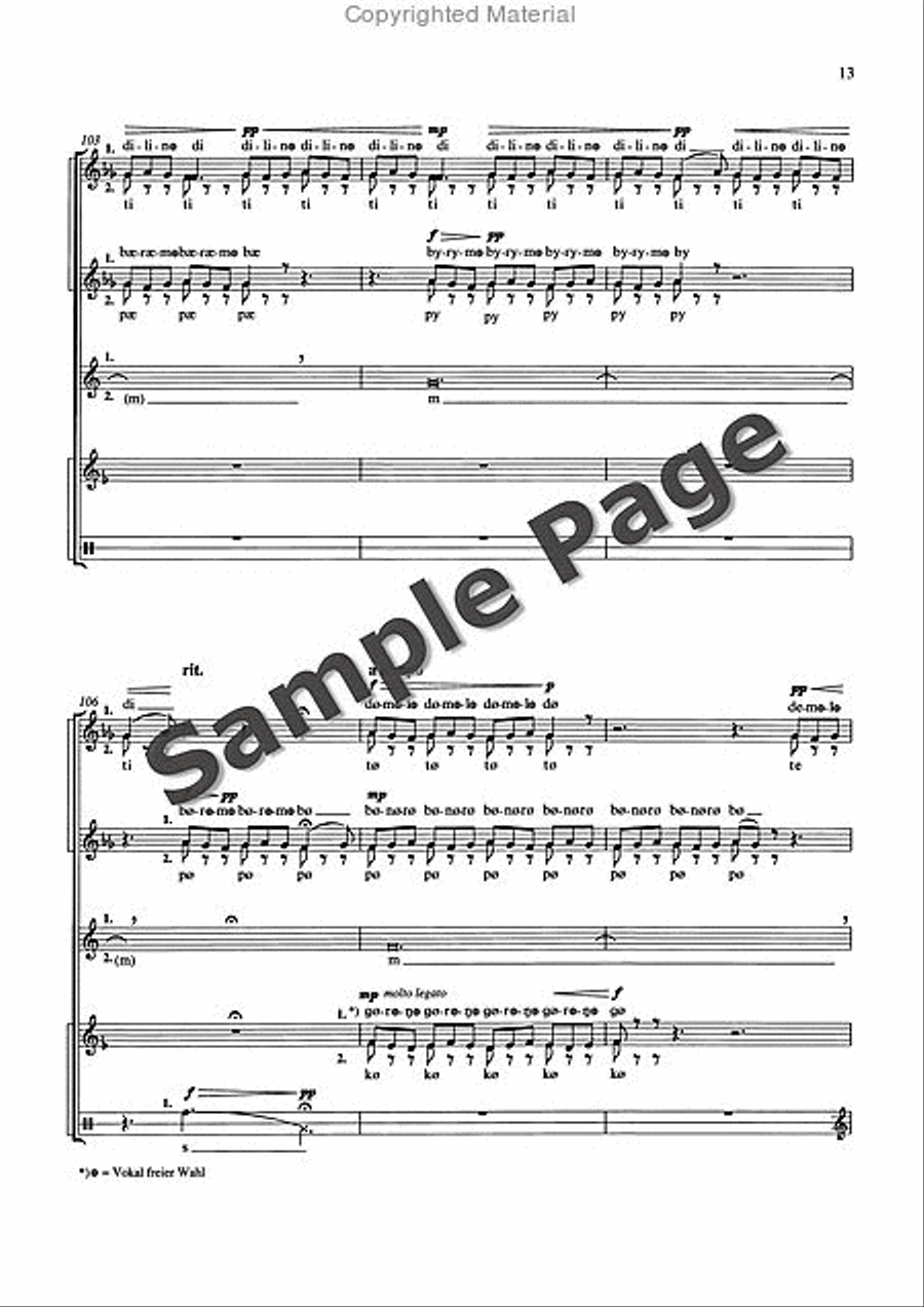 Amazones Sssaa Women's Choir scores gallery preview page 14