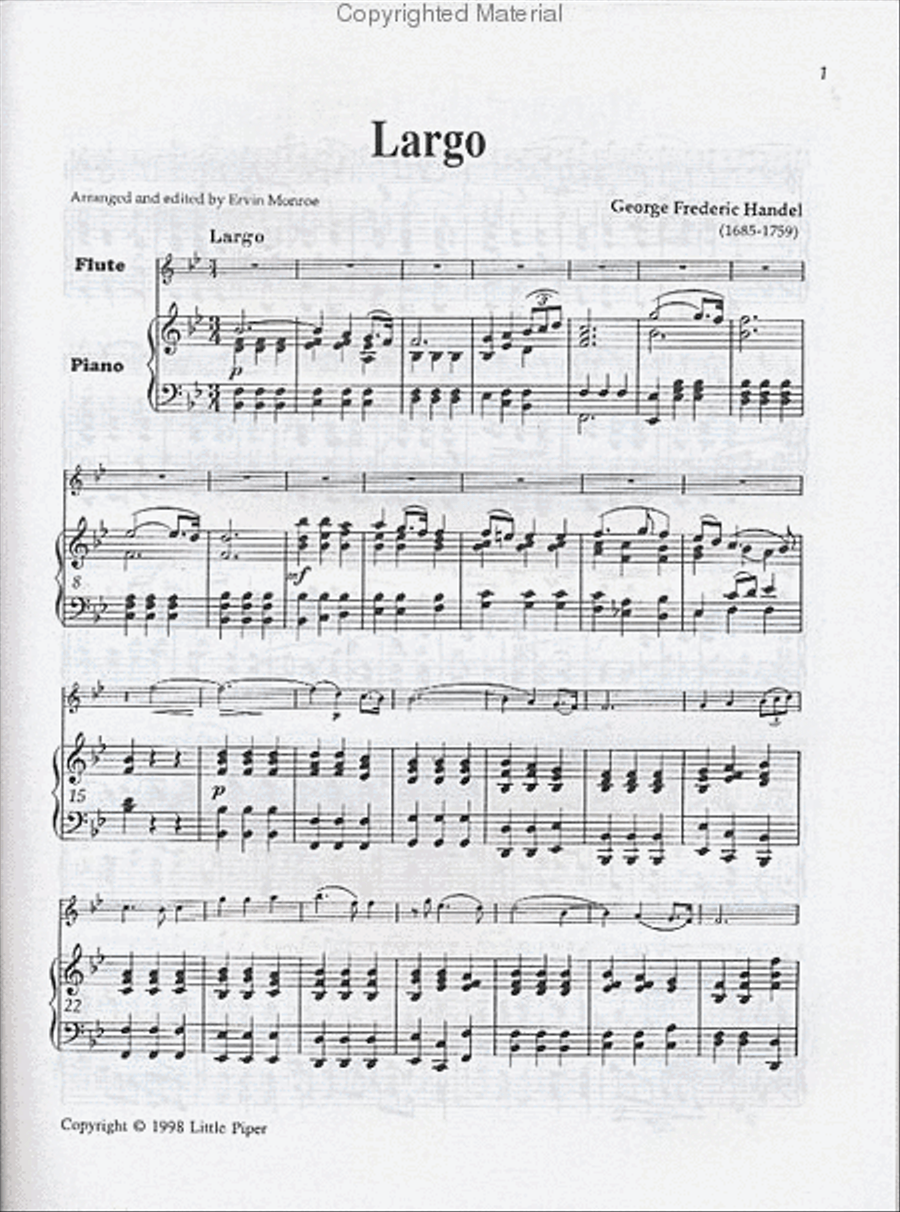 Musical Treasures - Volume VI Flute Solo scores gallery preview page 2