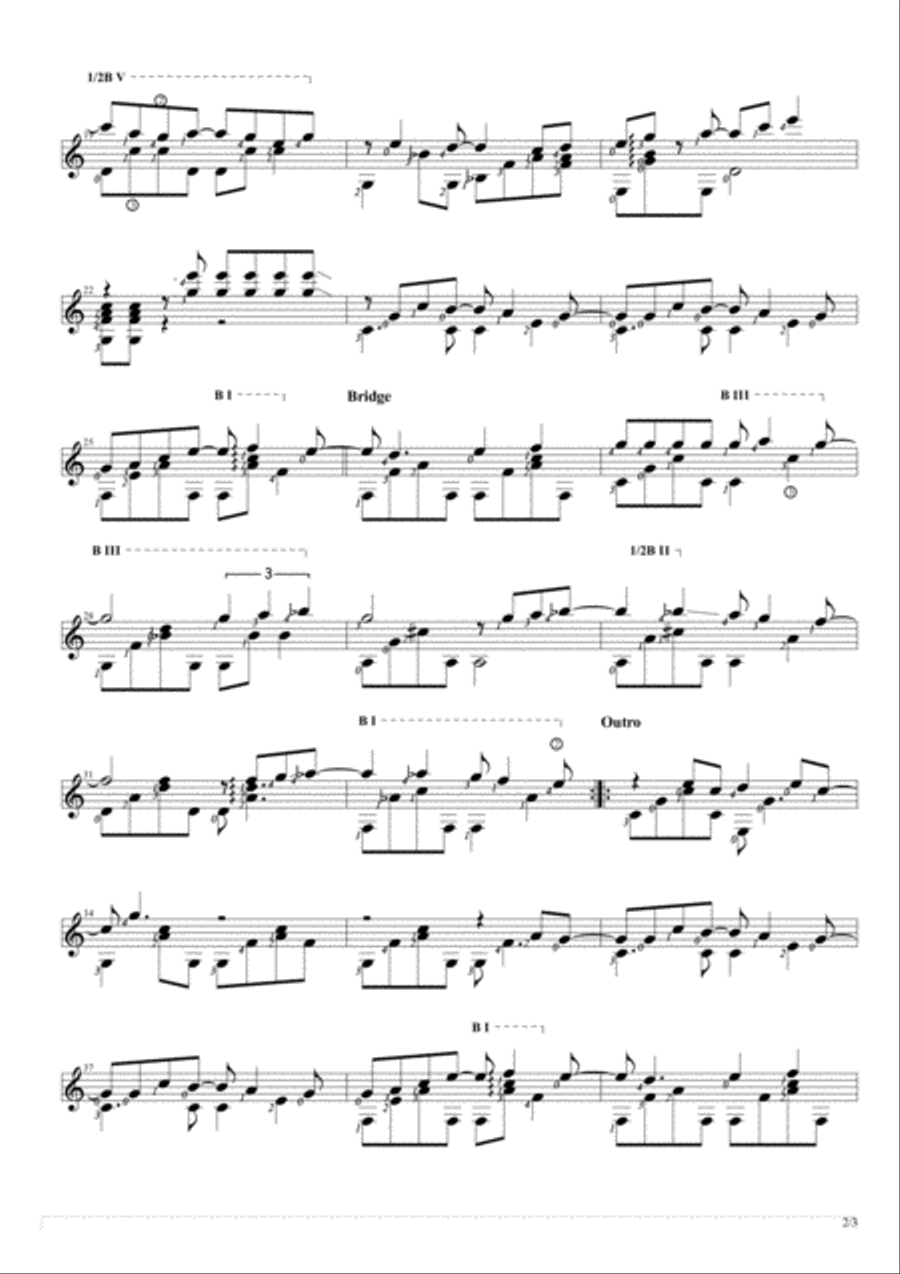 How Deep Is Your Love from the Motion Picture SATURDAY NIGHT FEVER Electric Guitar scores gallery preview page 2