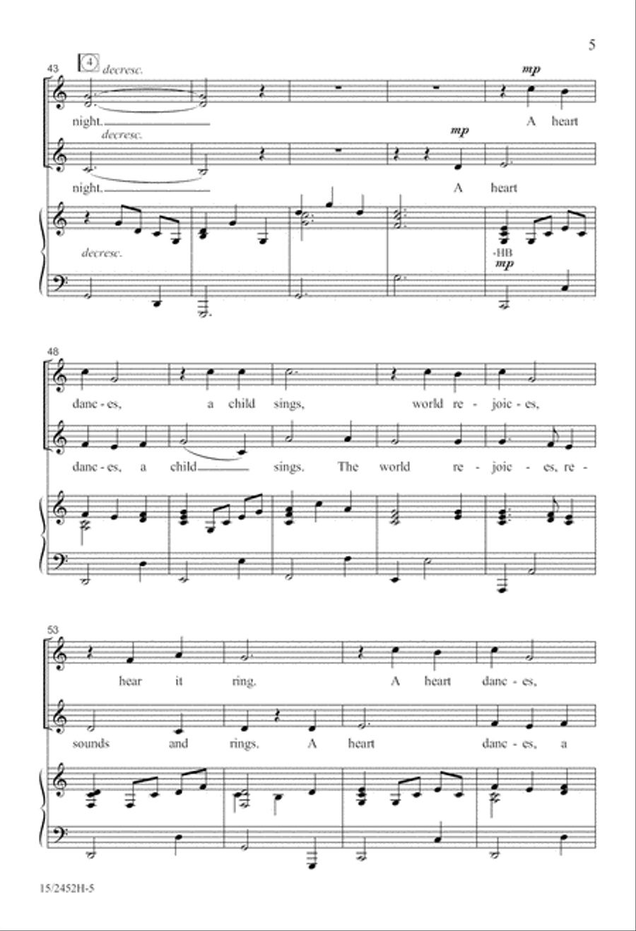 A Star Dances, an Angel Sings SSA scores gallery preview page 5