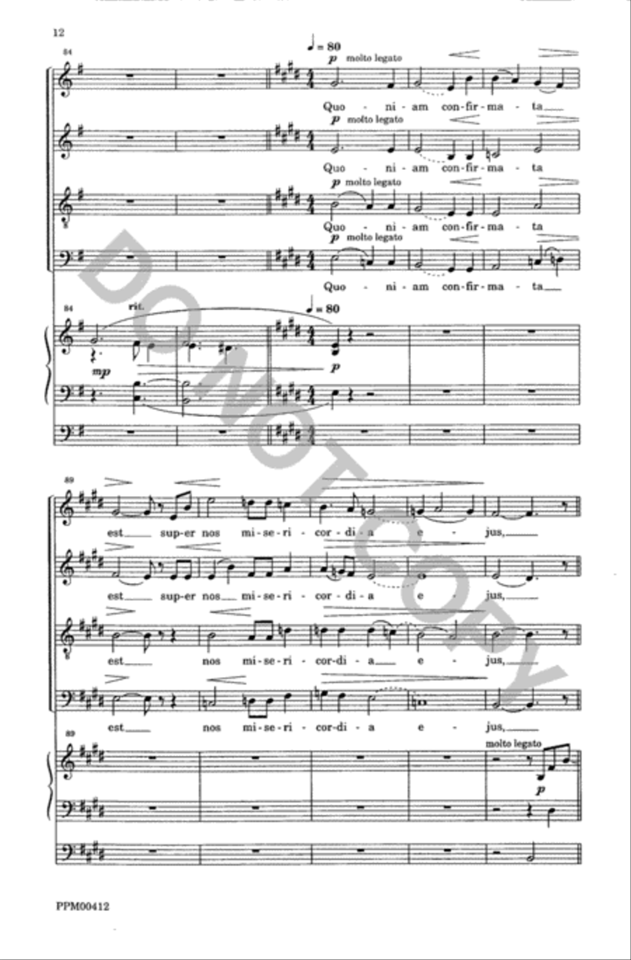 Laudate Dominum Laudate Dominum 4-Part scores gallery preview page 13